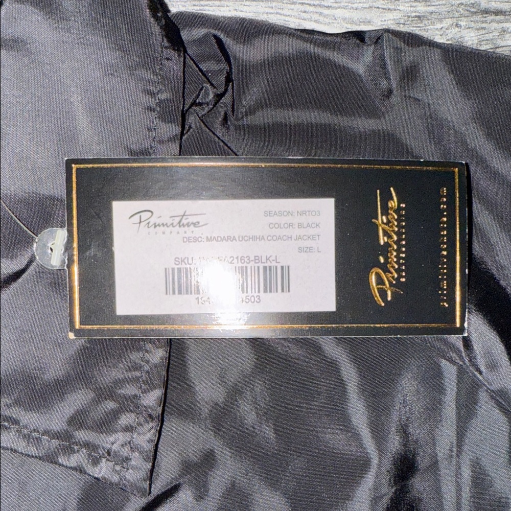 Primitive Anime Graphic Black Windbreaker Naruto shippuden large new tags - Picture 8 of 9